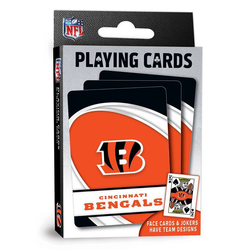 slide 1 of 4, NFL Cincinnati Bengals Playing Cards, 1 ct