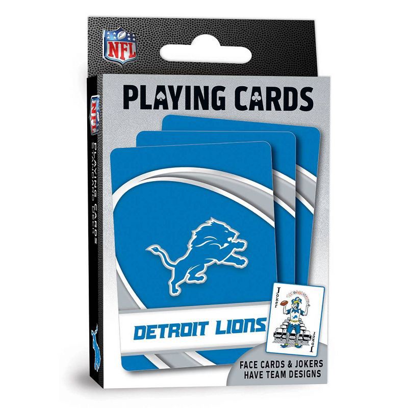 slide 1 of 1, NFL Detroit Lions Playing Cards, 1 ct