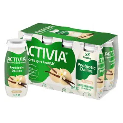 Activia Probiotic Dailies Vanilla Yogurt Drink - 8ct/3.1 fl oz Bottles