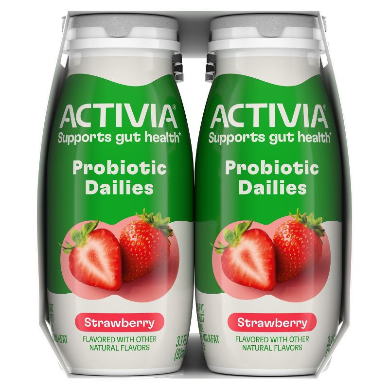 slide 12 of 12, Activia Probiotic Dailies Strawberry Yogurt Drink - 8ct/3.1 fl oz Bottles, 8 ct; 3.1 fl oz