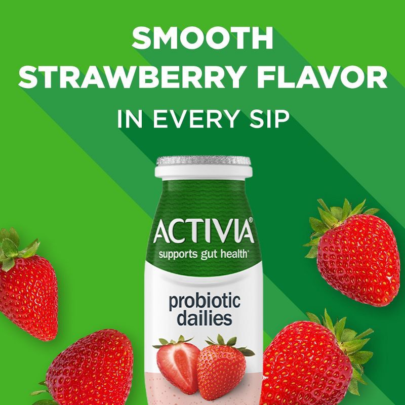 slide 17 of 18, Activia Probiotic Dailies Strawberry Yogurt Drink - 8ct/3.1 fl oz Bottles, 8 ct; 3.1 fl oz