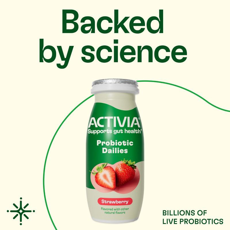 slide 4 of 12, Activia Probiotic Dailies Strawberry Yogurt Drink - 8ct/3.1 fl oz Bottles, 8 ct; 3.1 fl oz