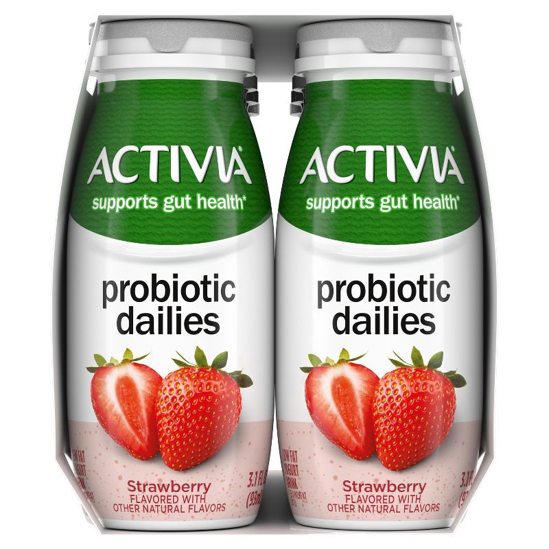 slide 6 of 18, Activia Probiotic Dailies Strawberry Yogurt Drink - 8ct/3.1 fl oz Bottles, 8 ct; 3.1 fl oz