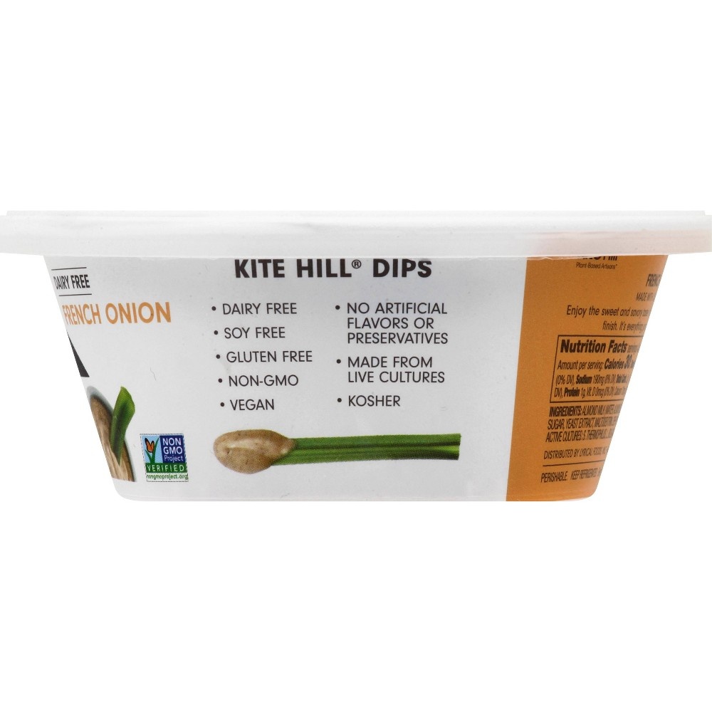 slide 3 of 4, Kite Hill Dairy-Free French Onion Dip, 8 oz