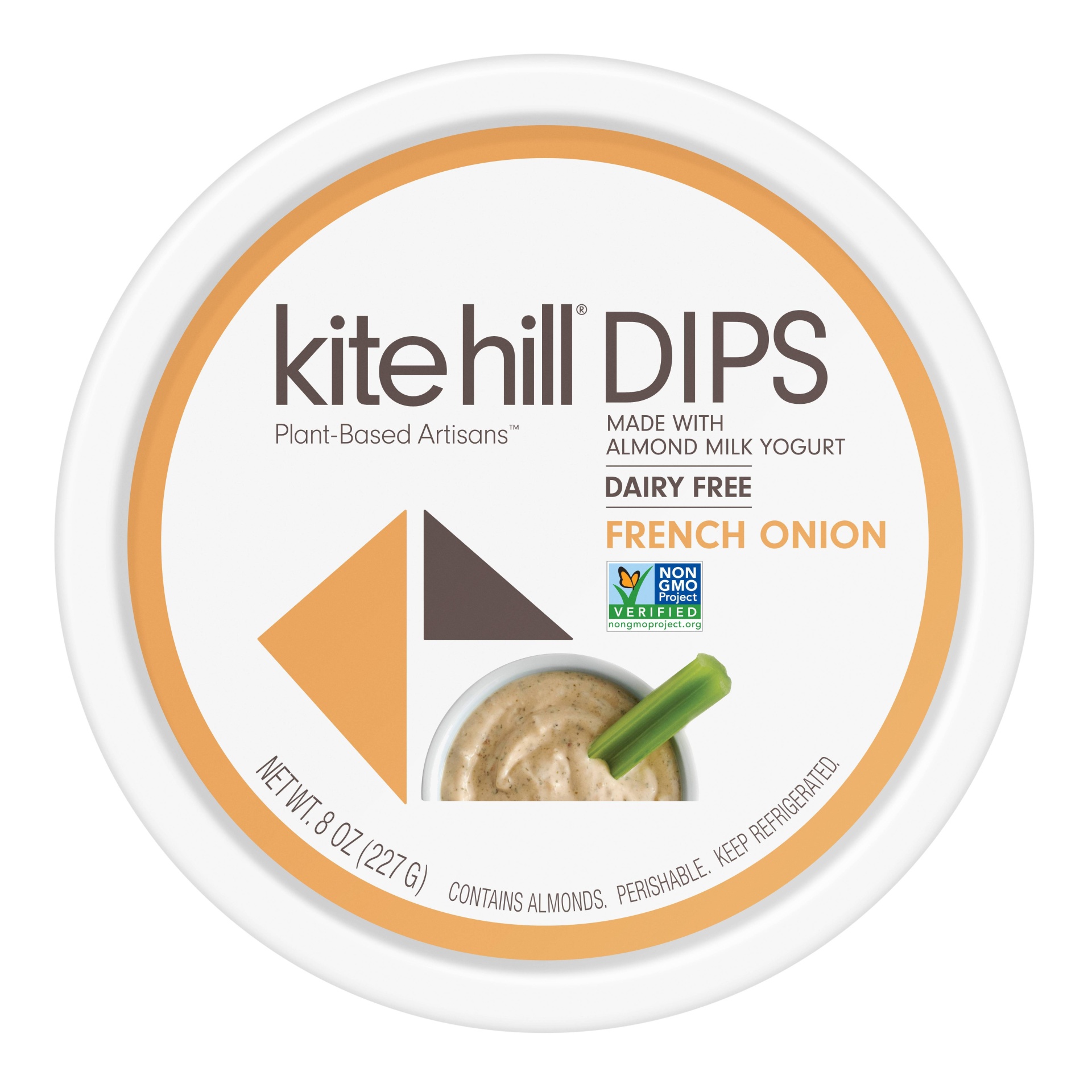 slide 1 of 4, Kite Hill Dairy-Free French Onion Dip, 8 oz