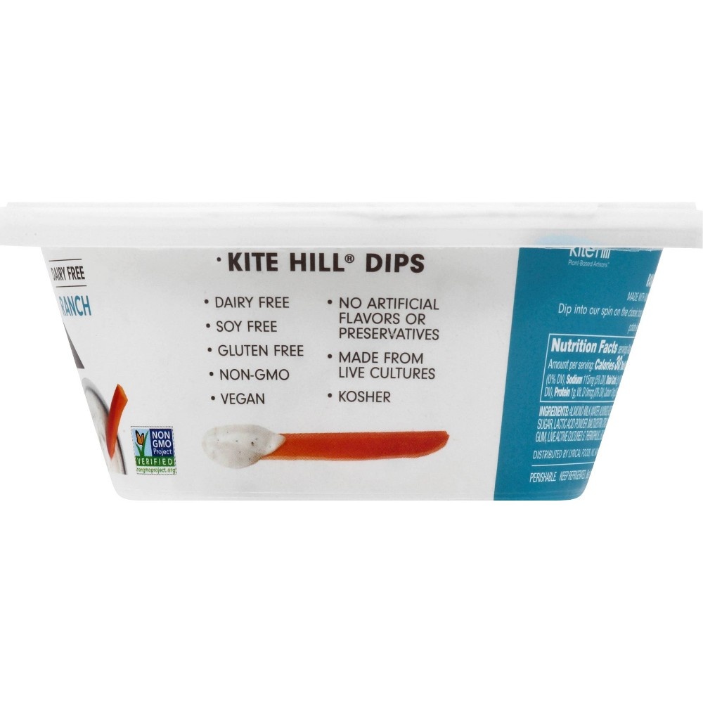 slide 3 of 4, Kite Hill Dairy-Free Ranch Dip, 8 oz