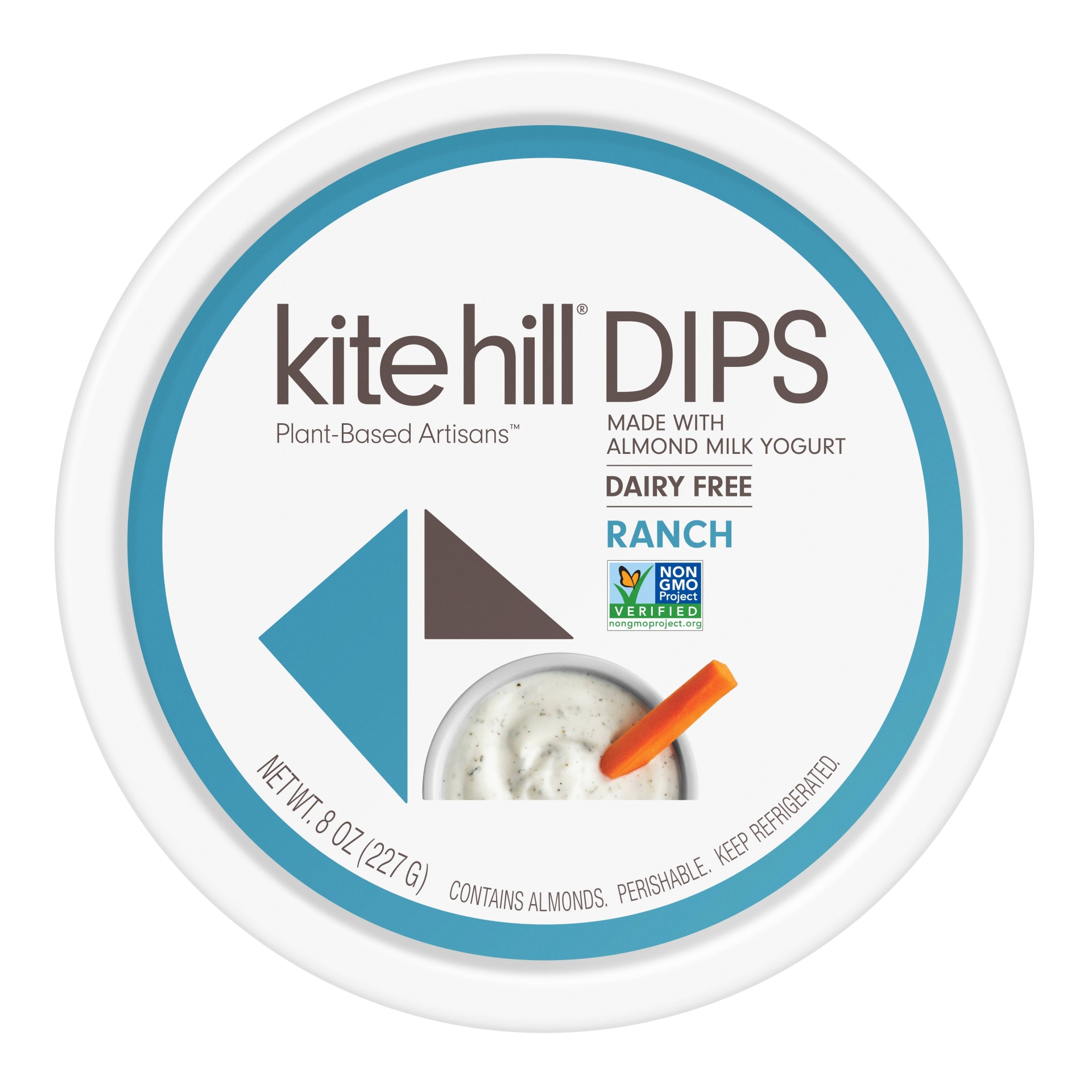 slide 1 of 4, Kite Hill Dairy-Free Ranch Dip, 8 oz