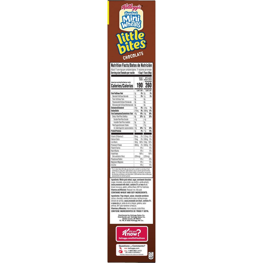 slide 2 of 10, Frosted Mini-Wheats Frosted Mini Wheats Chocolate Breakfast Cereal - 23oz - Kellogg's, 23 oz