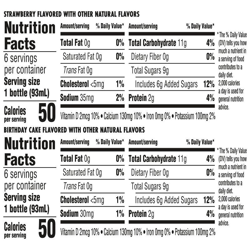 slide 8 of 20, Danimals Strawberry & Birthday Cake Kids' Smoothies - 12ct/3.1 fl oz Bottles, 12 ct; 3.1 fl oz