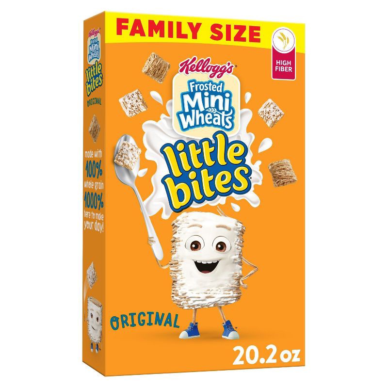 slide 1 of 10, Frosted Mini-Wheats Kellogg's Frosted Mini Wheats Little Bites Cereal - 20.2oz, 20.2 oz