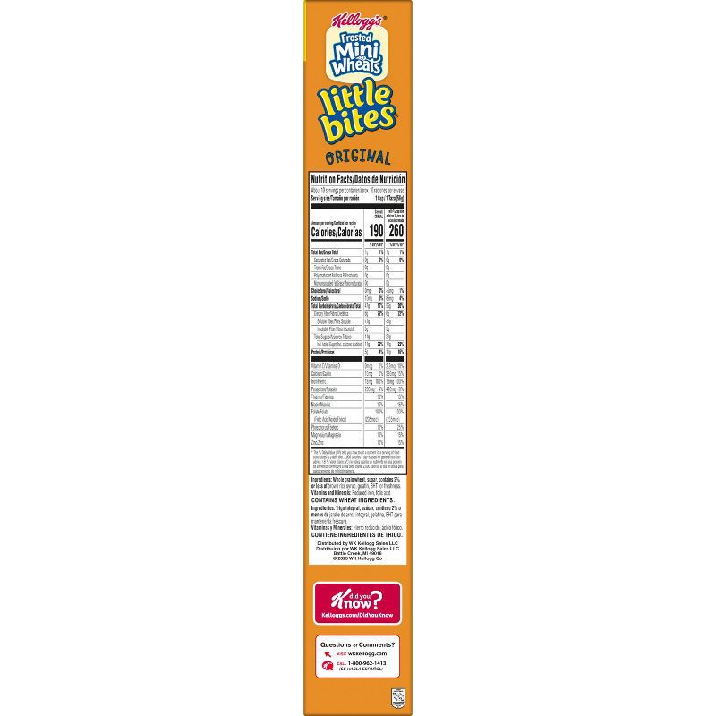 slide 9 of 11, Frosted Mini-Wheats Kellogg's Frosted Mini Wheats Little Bites Cereal - 20.2oz, 20.2 oz
