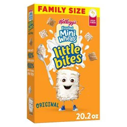 Frosted Mini-Wheats Kellogg's Frosted Mini Wheats Little Bites Cereal - 20.2oz: Low Fat, Whole Grain, No Certified Synthetic Colors