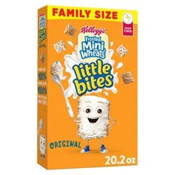 Frosted Mini-Wheats Kellogg's Frosted Mini Wheats Little Bites Cereal - 20.2oz: Low Fat, Whole Grain, No Certified Synthetic Colors