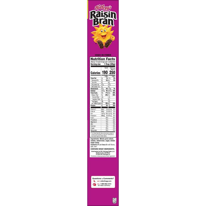 slide 14 of 20, Kellogg's Raisin Bran Cereal - 22.1oz, 22.1 oz