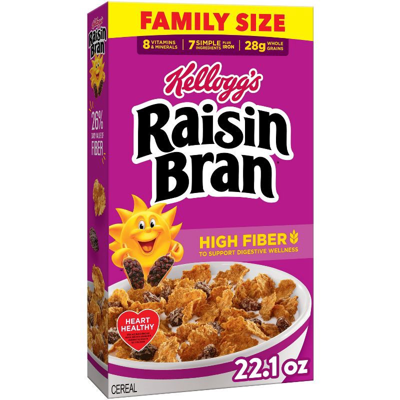 slide 1 of 18, Kellogg's Raisin Bran Cereal - 22.1oz, 22.1 oz