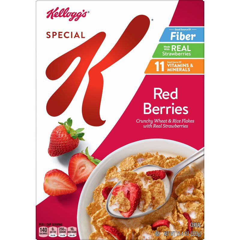 slide 6 of 11, Kellogg's Special K Red Berries Cereal - 11.4oz, 11.4 oz