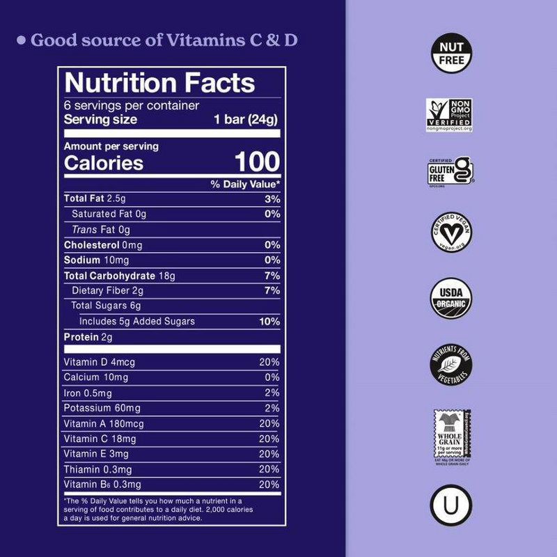 slide 4 of 8, MadeGood Mixed Berry Granola Bars - 5.1oz/6pk, 6 ct; 5.1 oz