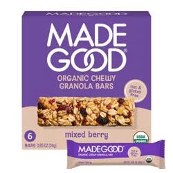 MadeGood Mixed Berry Granola Bars - 5.1oz/6pk
