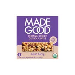 MadeGood Mixed Berry Granola Bars - 5.1oz/6pk
