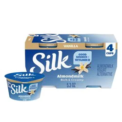 Silk Vanilla Almond Milk Yogurt Alternative - 4ct/5.3oz Cups