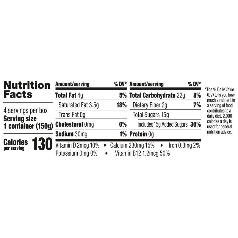 slide 7 of 11, So Delicious Dairy Free Vanilla Coconut Milk Yogurt - 4ct/5.3oz Cups, 4 ct; 5.3 oz