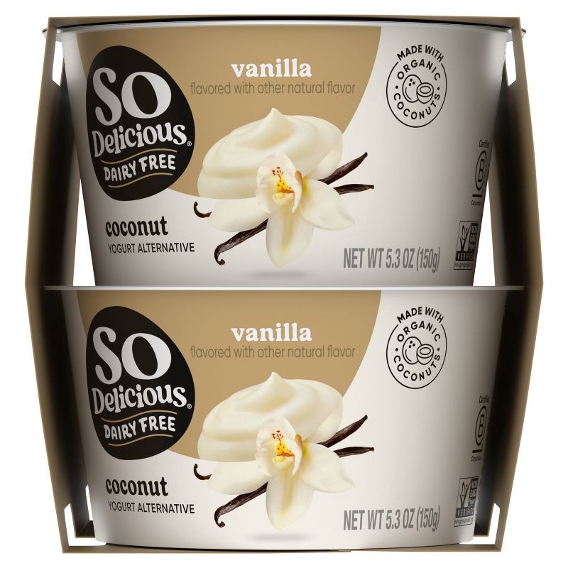 slide 11 of 11, So Delicious Dairy Free Vanilla Coconut Milk Yogurt - 4ct/5.3oz Cups, 4 ct; 5.3 oz