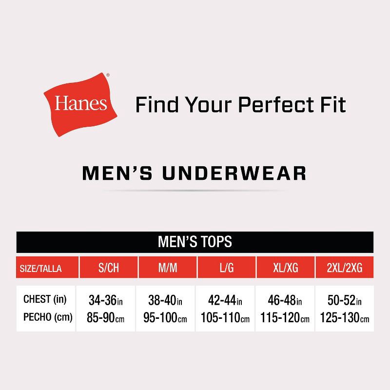 slide 8 of 8, Hanes Men's Tank Top Undershirt 10pk - White S: Cotton, Tagless, Moisture Wicking, Pullover, U Neck, 10 ct