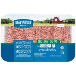 Honeysuckle White Fresh 93% Lean Ground Turkey - 3lbs