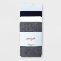 Toddler Girls' 3pk Nylon Tights - Cat & Jack™ Navy/White/Gray 2T-3T
