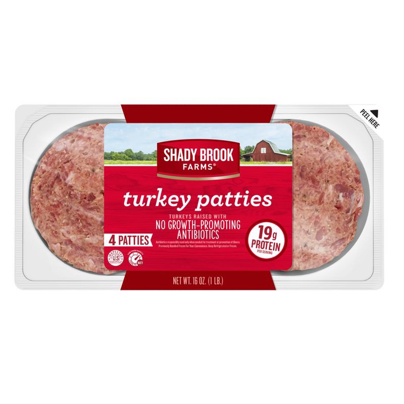 slide 1 of 6, Shady Brook Farms Savory Seasoned Turkey Burger Patties - 18.8oz/4ct, 18.8 oz, 4 ct