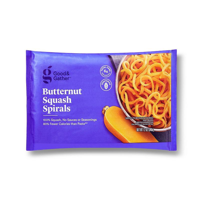 slide 1 of 3, Frozen Butternut Squash Spirals - 12oz - Good & Gather™, 12 oz