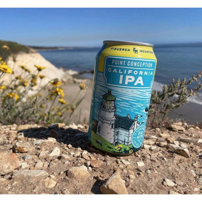 slide 4 of 5, Figueroa Mountain Brewing Co. Figueroa Mountain Point Conception IPA Beer - 6pk/12 fl oz Cans, 6 ct; 12 fl oz