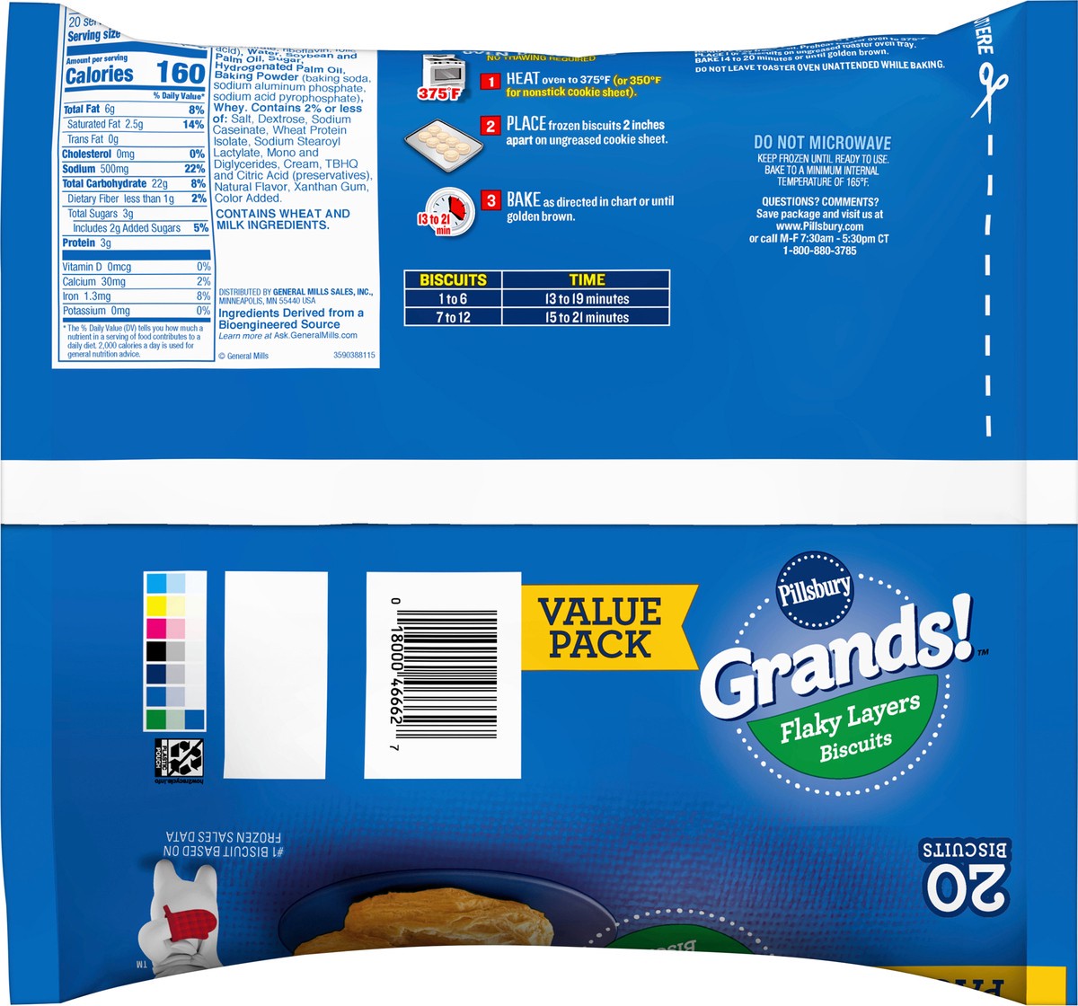 slide 13 of 14, Grands! Biscuits Value Pack, 20 ct, 37.4 oz, 20 ct