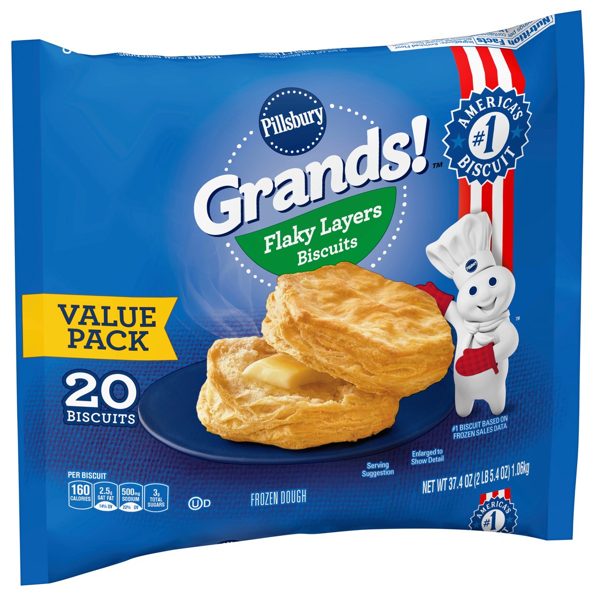 slide 8 of 14, Grands! Biscuits Value Pack, 20 ct, 37.4 oz, 20 ct