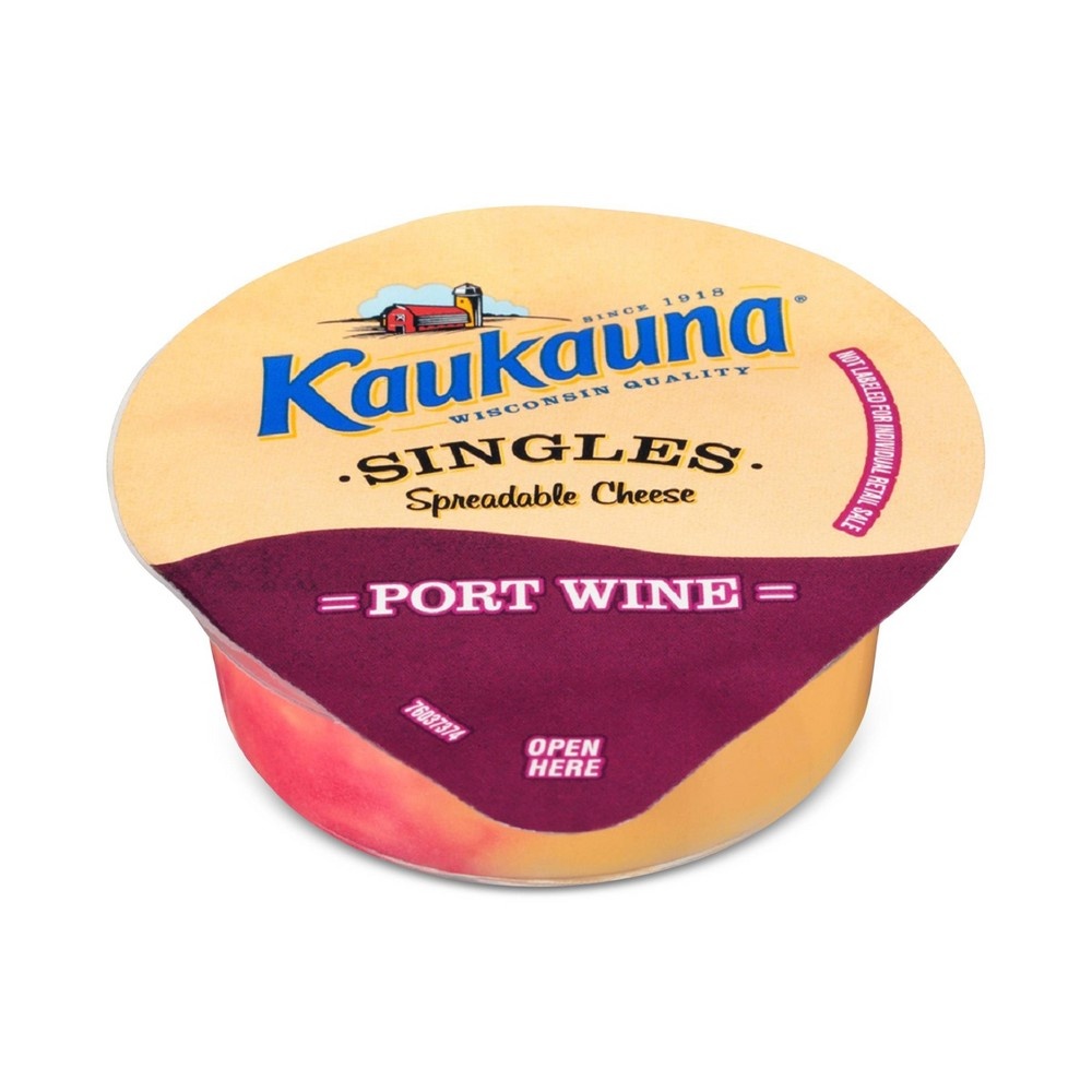 slide 3 of 3, Kaukauna Port Wine Spreadable Cheese Cups, 4 ct