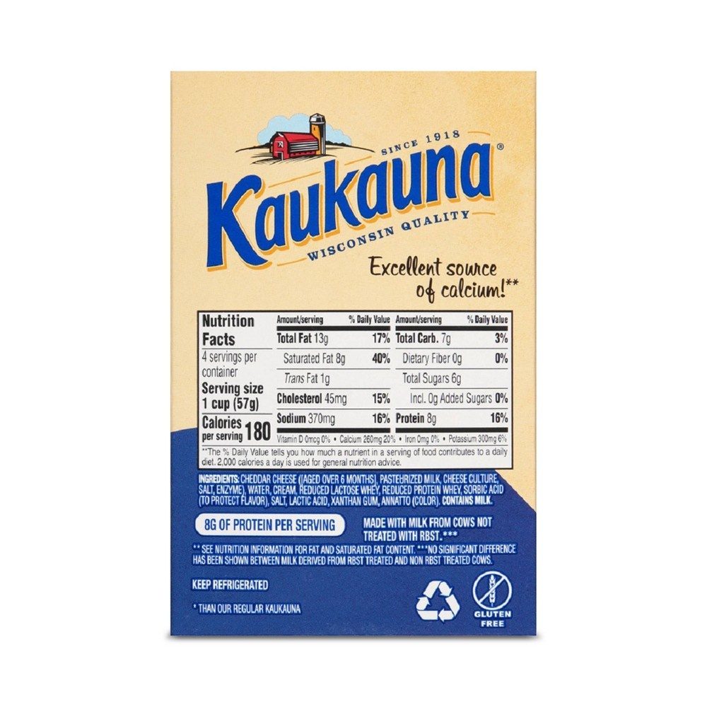 slide 2 of 3, Kaukauna Sharp Cheddar Spreadable Cheese Cups, 4 ct