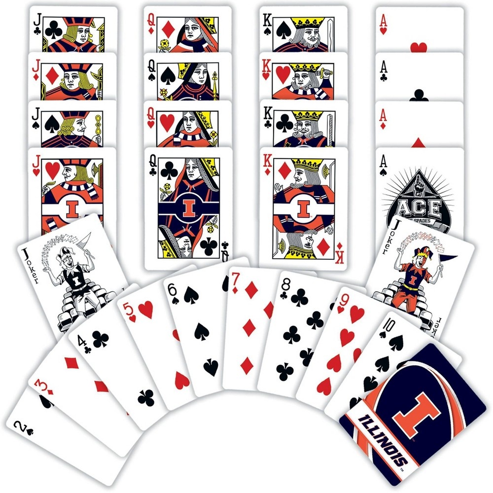 slide 4 of 4, NCAA Illinois Fighting Illini Playing Cards, 1 ct