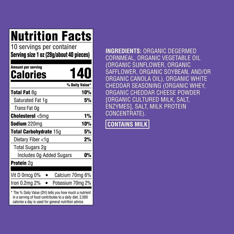 slide 4 of 4, Organic White Cheddar Baked Puffs - 10oz - Good & Gather™, 10 oz