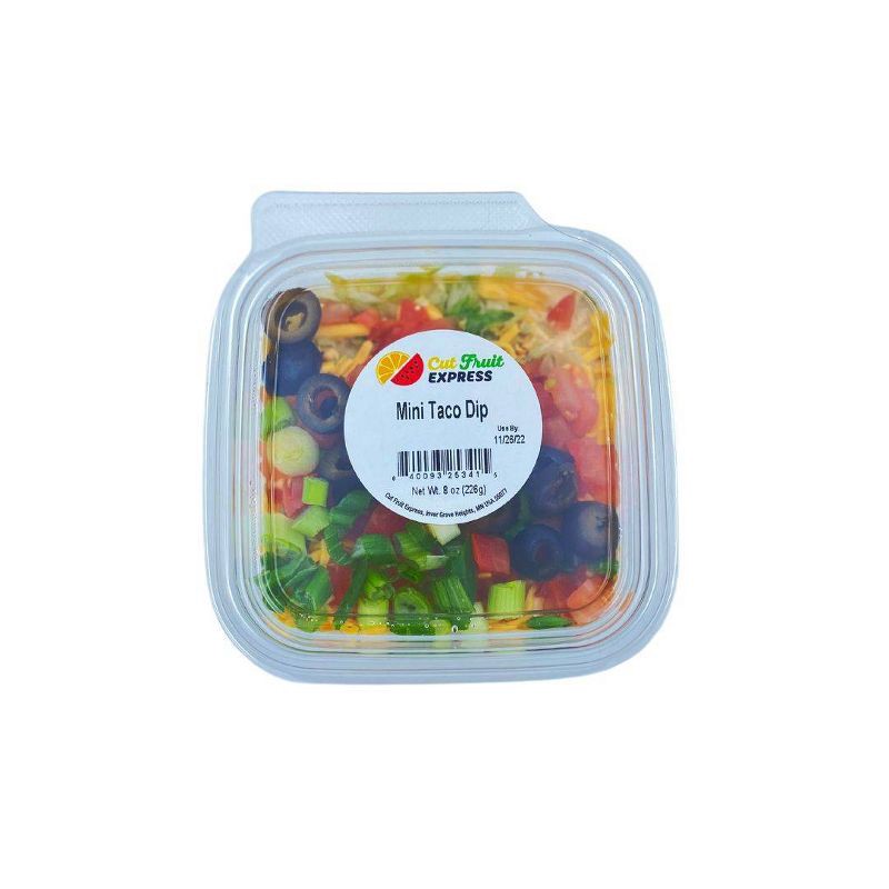 slide 1 of 3, Cut Fruit Express Mini Taco Dip - 8oz, 8 oz