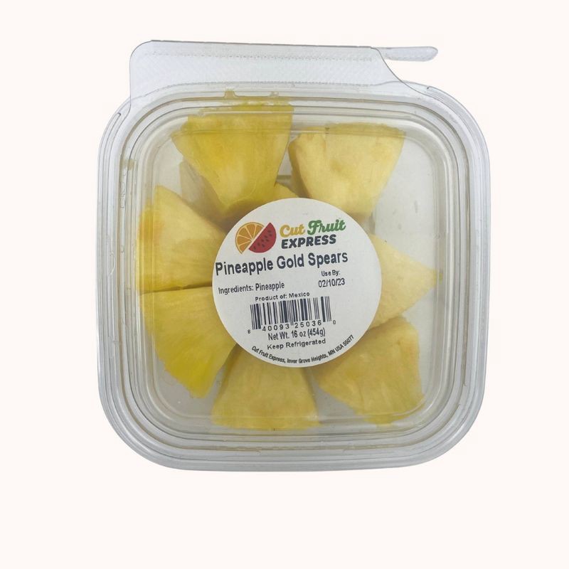 slide 5 of 7, Cut Fruit Express Pineapple Spears - 16oz, 16 oz