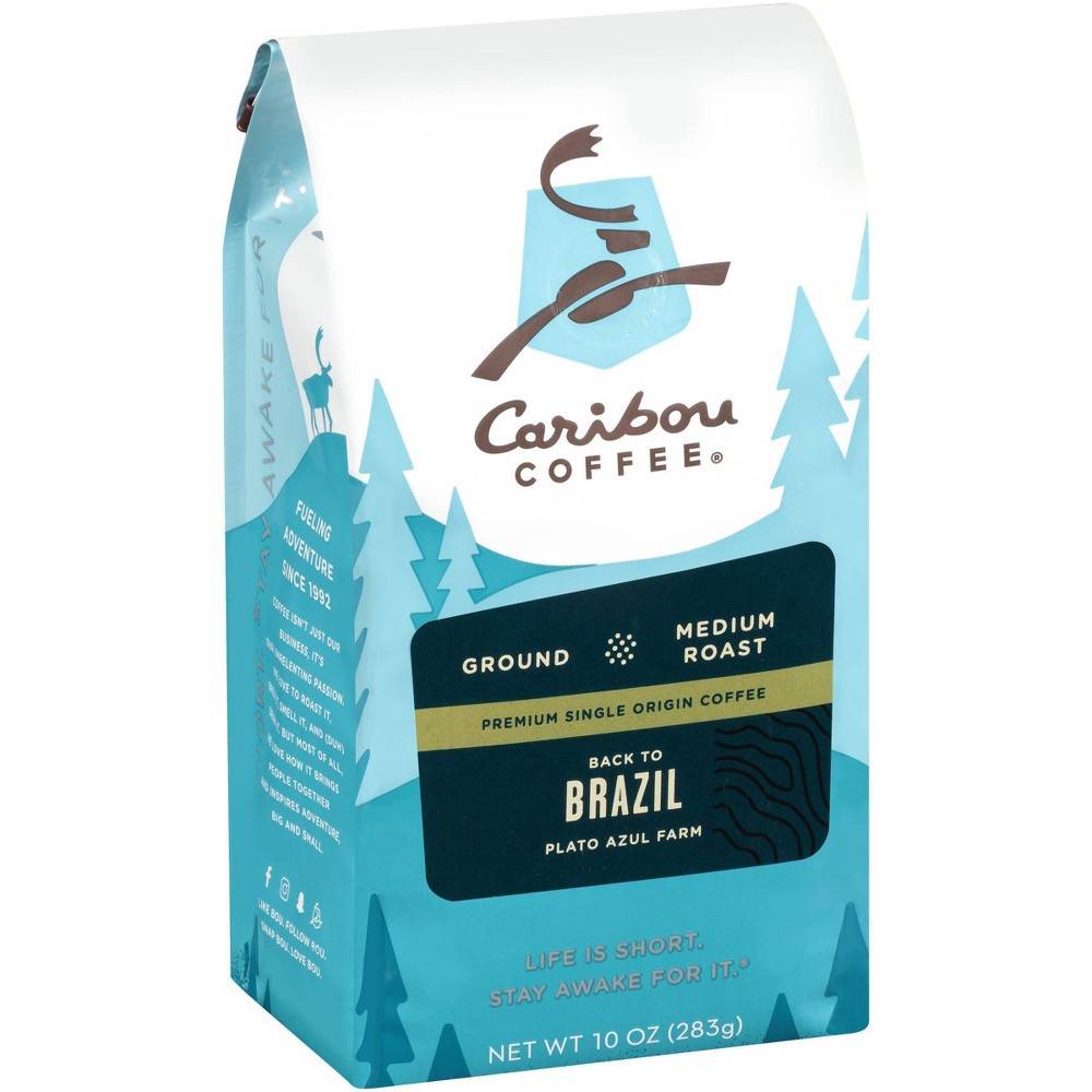 slide 4 of 4, Caribou Coffee Brazil Dark Roast Ground Coffee - 10oz, 10 oz