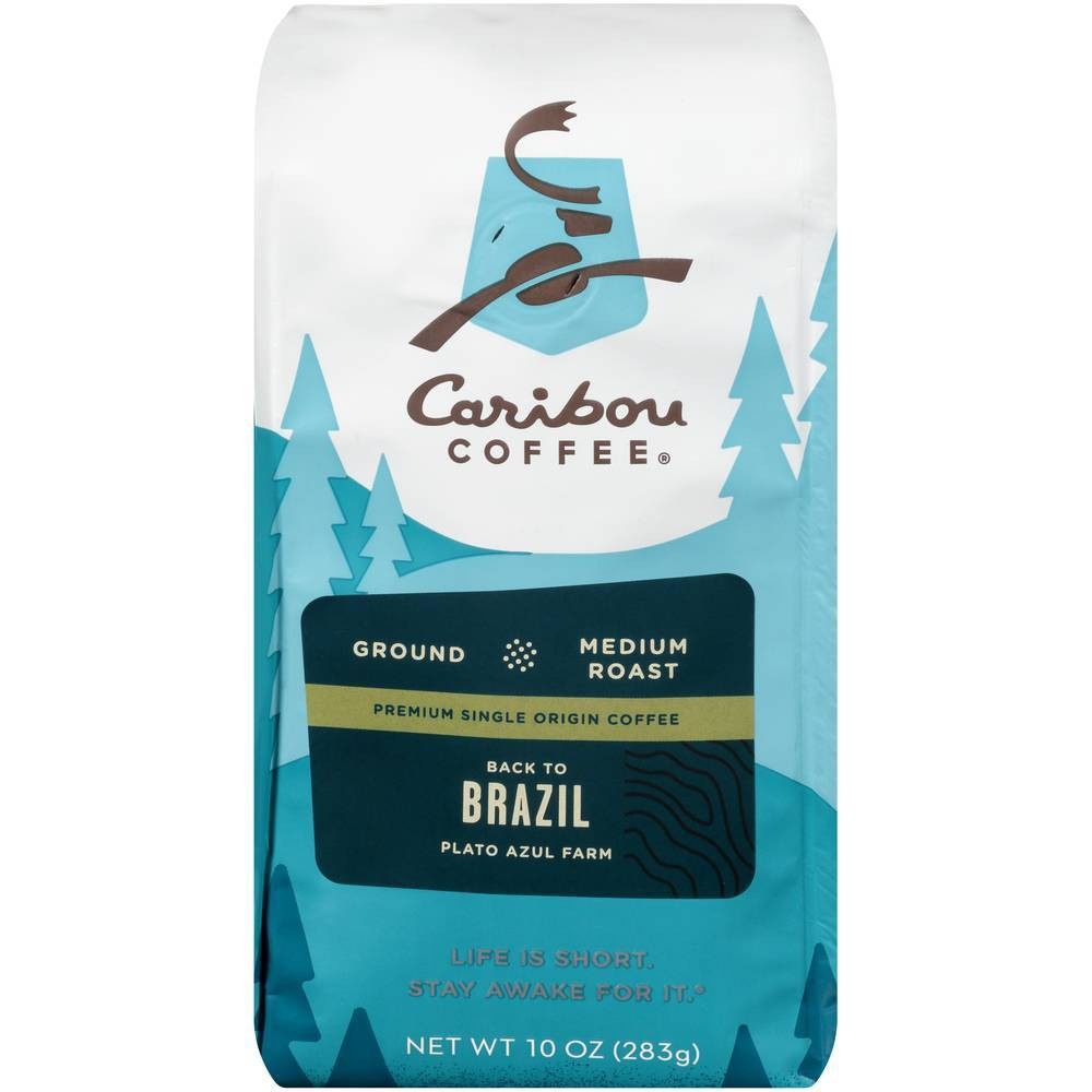 slide 1 of 4, Caribou Coffee Brazil Dark Roast Ground Coffee - 10oz, 10 oz