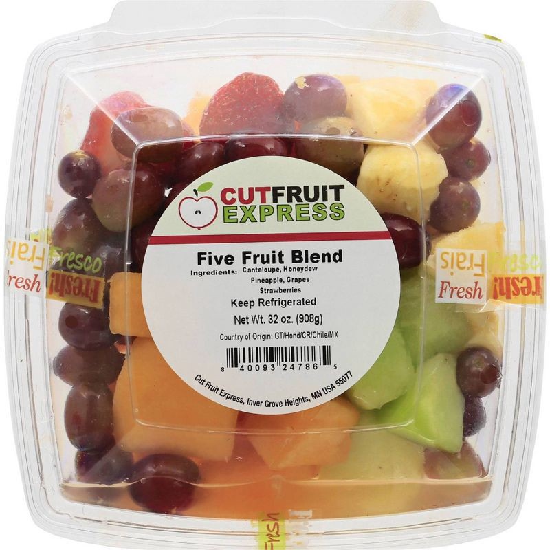 slide 1 of 4, Cut Fruit Express Five Fruit Blend - 32oz, 32 oz