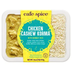 Café Spice Chicken Cashew Korma with Basmati Rice Combo