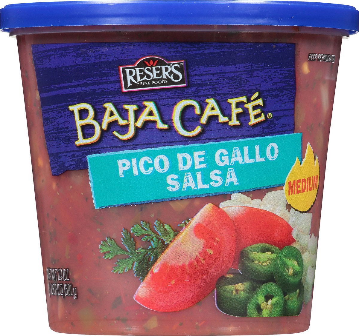 slide 2 of 7, Reser's Baja Cafe Pico De Gallo Salsa, 24 oz