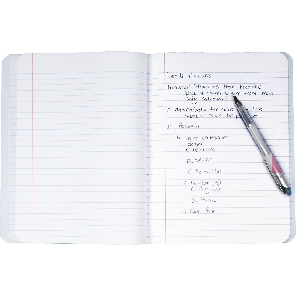 slide 3 of 3, Five Star Wide Ruled Composition Notebook 100 Pages Green, 100 ct