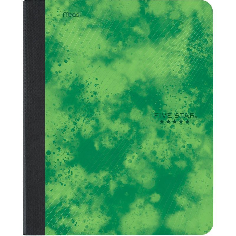 slide 1 of 1, Five Star College Ruled Composition Notebook Green, 100 ct