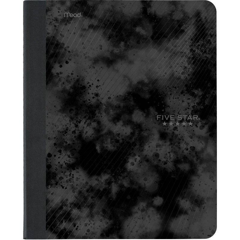 slide 1 of 1, Five Star College Ruled Composition Notebook Black, 100 ct