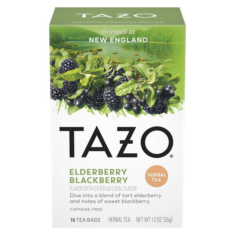 slide 2 of 6, Tazo Foragers Elderberry Blackberry Tea - 16ct, 16 ct