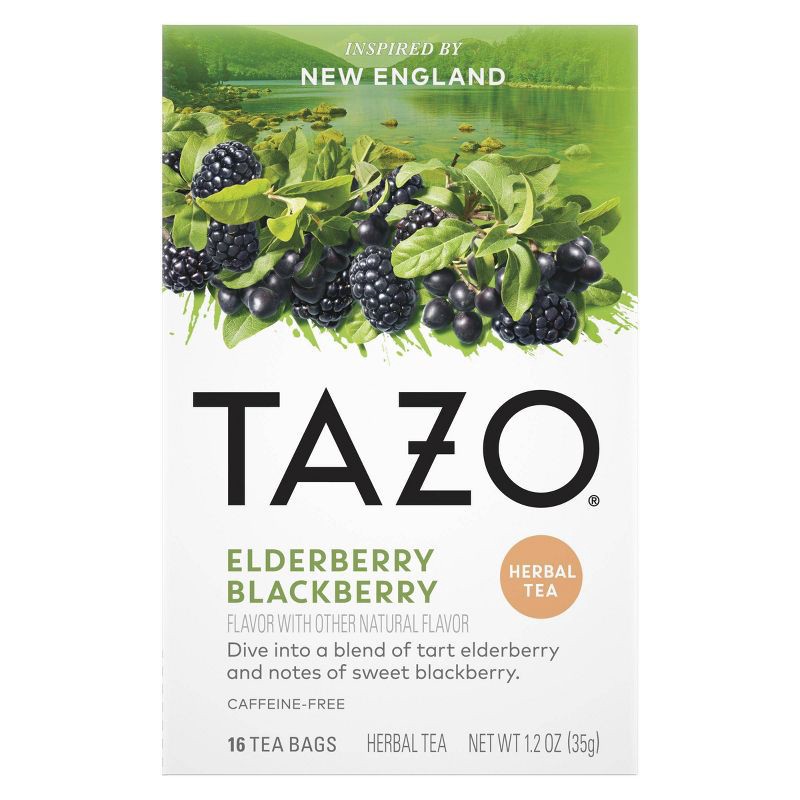 slide 1 of 6, Tazo Foragers Elderberry Blackberry Tea - 16ct, 16 ct